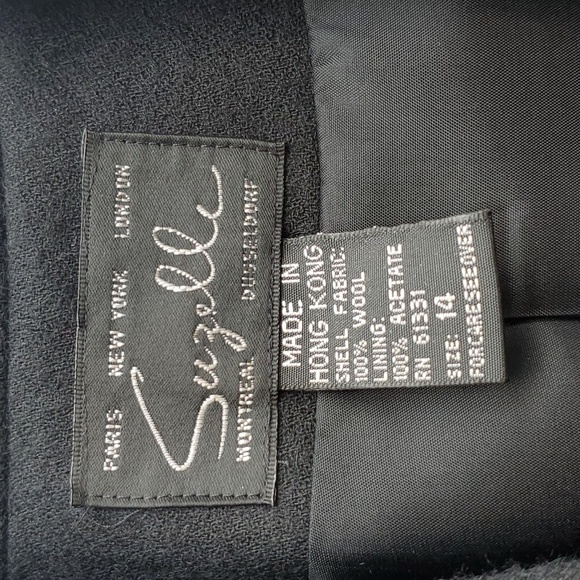 Suzelle Vintage 90s Black Colorful Alphabet Number Theatrical Blazer 14 Pristine - Picture 3 of 7